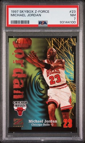 1997-98 SkyBox Z-Force #23 Michael Jordan PSA 7
