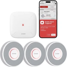 Smart Smoke Detector | Voice Alerts & 17 Room Locations, Wi-Fi App