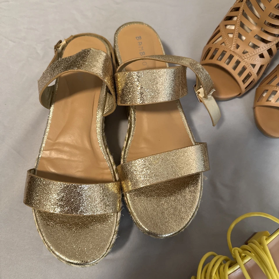 Lotes de 7 sapatos femininos tamanho 10 Anna Michelle Merona Anna Michelle e mais - Imagem 3 de 4