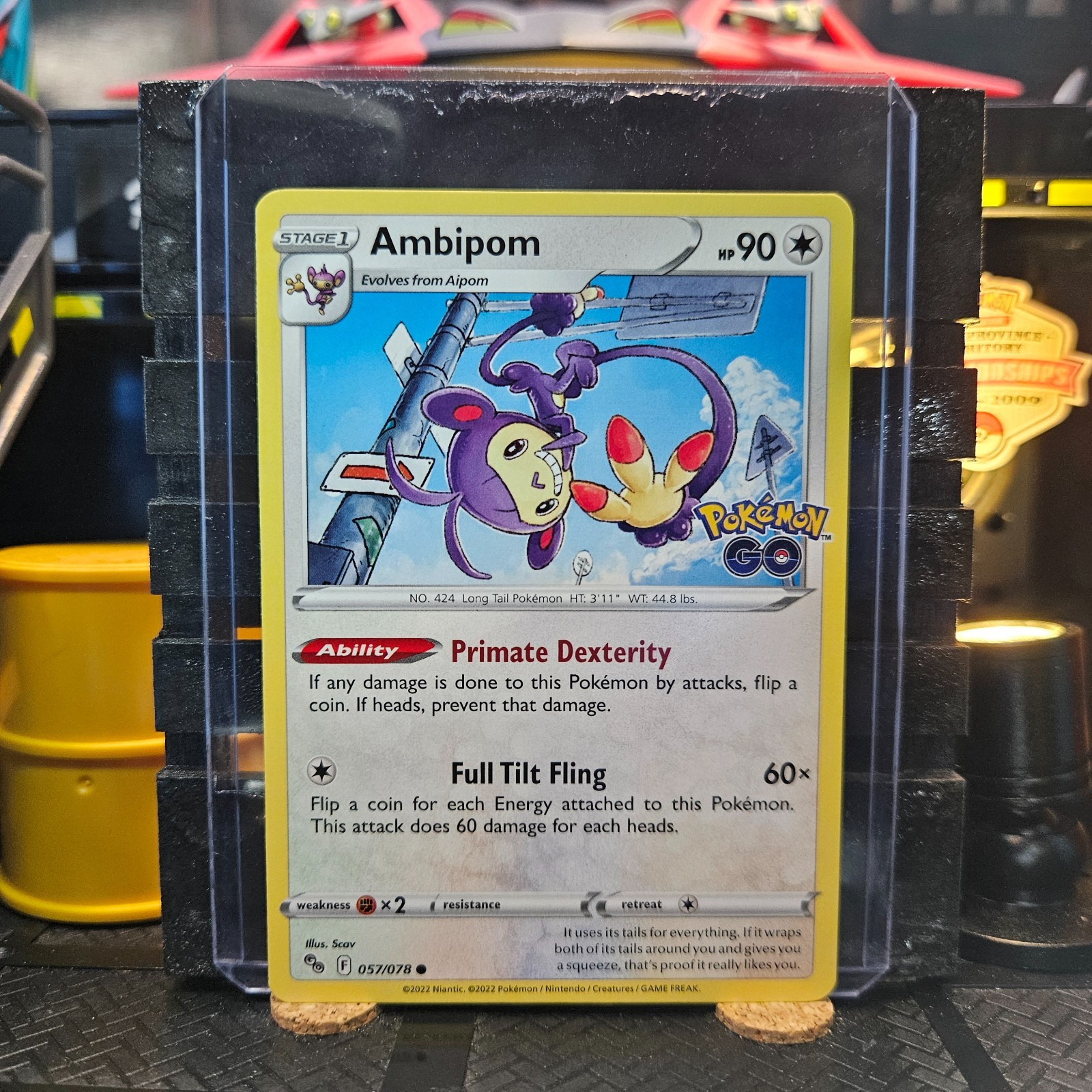 Ambipom Pokemon Go Pokémon TCG 057/078 Common