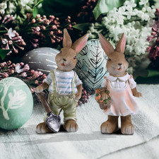Bunny Decor,Yard Decorations Outdoor Statues Bunny Figurines for Home Garden,Out