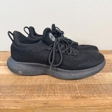 Snibbs Orbit Work Shoes Women 7.5 Eclipse Black Slip Resistant Sneakers