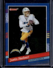2021 Panini Clearly Donruss Justin Herbert Retro 1991 #91-11 Chargers