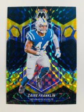 Zaire Franklin 2024 Panini Mosaic Choice Black Gold /8 SSP Prizm Colts #98