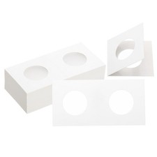2 x 2 Coin Flips, 200 Pack 26.5mm Cardboard Coin Holder Paper Coin Holders fo...