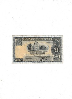 NORTH OF SCOTLAND BANK 1 POUND 1949
