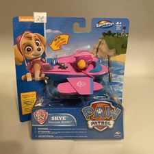 SwimWays Paw Patrol Skye Rescue Boats Pink Blue Wind-Up Toy 4 Years Collectible