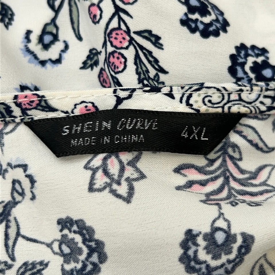 Shein Curve, Kimono, Größe: 4XL, model: swkimono072012, Weiß/Mehrfarbig ...