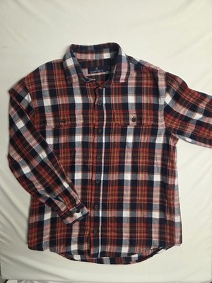 Rainforest Tartan Plaid Flannel Medium 100% cotton Red Blue Outdoor USA colors