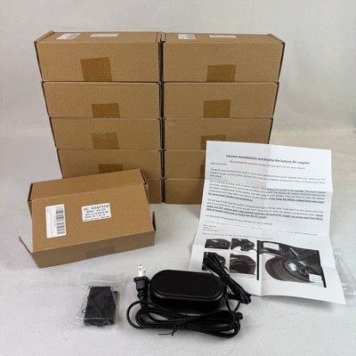 Lot of 11 New AC Adapter Power ACK-E10 For Canon EOS Rebel Dummy Battery