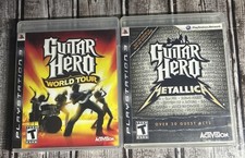 Guitar Hero: World Tour + Metallica PS3 Lot of 2 Games CIB TESTED