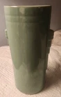 Vintage Frankoma Vase Sage Green Ada Clay #50 9 3/8" Tall Bottom Marked