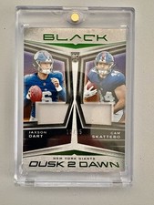 2025 Panini Black Dusk 2 Dawn /25 Jaxson Dart Cam Skattebo Dual Patch RC SSP