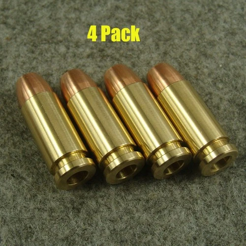 4 Pack Brass + Copper " Bullet " Lanyard Bead Knife Paracord Beads LB104