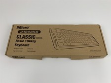 iMicro KB-IM898KB Basic 104 Key USB Wired Keyboard - Black