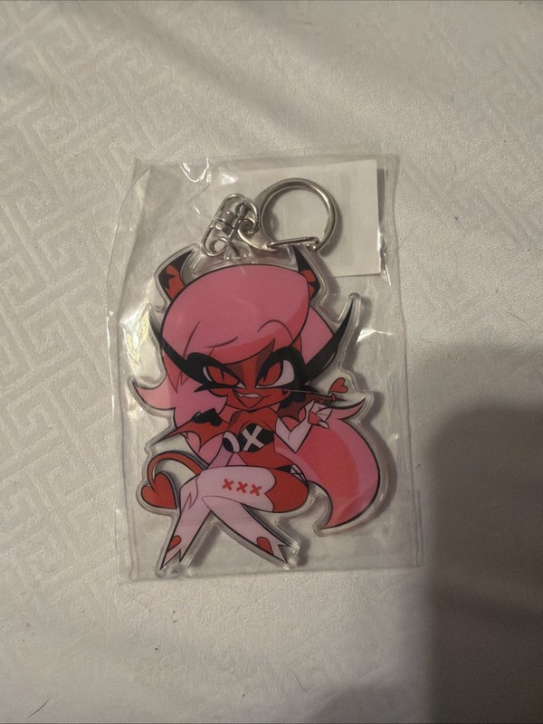 Helluva Boss Sexy VEROSIKA MAYDAY Valentins Keychain,  Vivziepop Merch