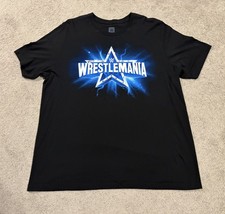WrestleMania I Was There April 2022 Dallas TX Men’s Big & Tall 3X Black T-Shirt