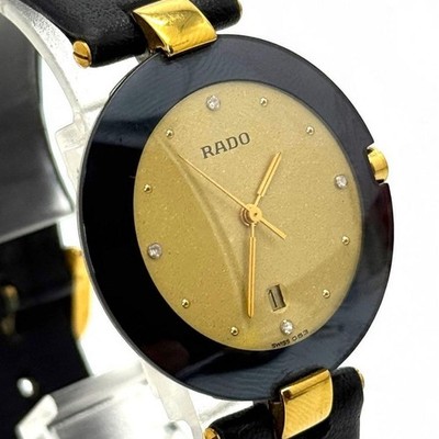 RADO Quartz Women's Watch Black Dial Pre-owned