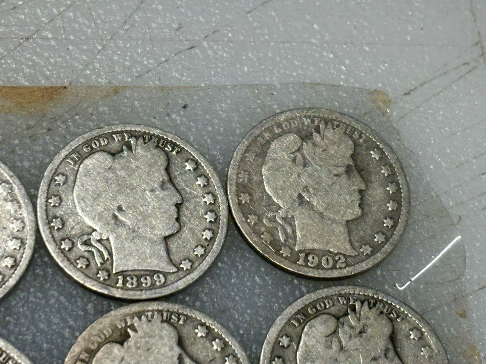 Cuartos de barbero: 90 % plata Foto 4 de 4