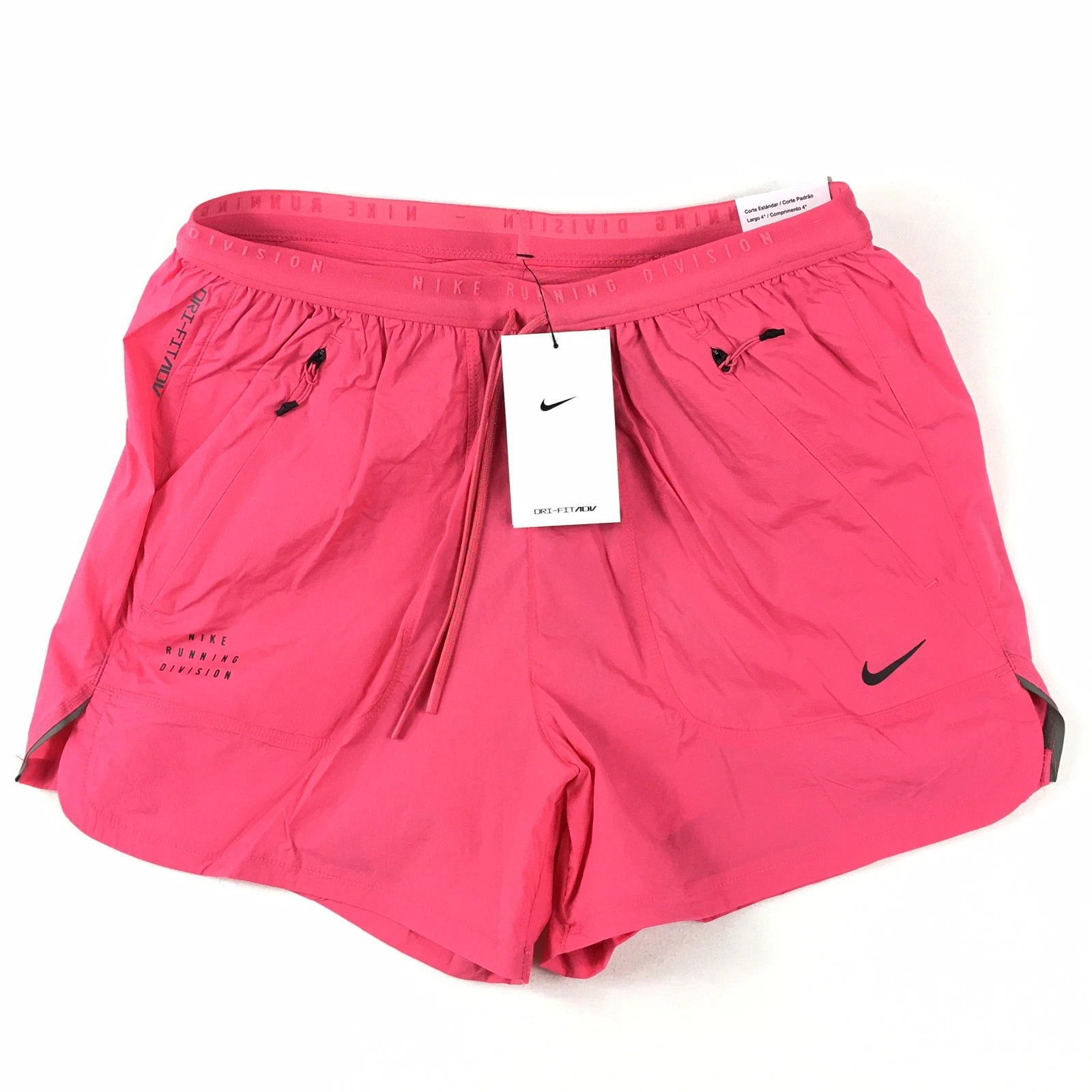 Nike Running Divison 4" Dri-Fit ADV 2-in-1 Running Shorts Pink FZ0609-629 Men L