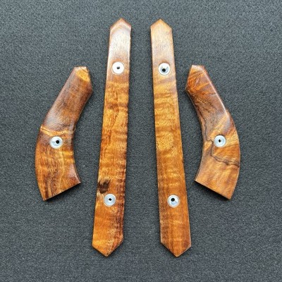 Ruger M77 MK2 Zytel Boat Paddle Skeleton Stock Inserts Hawaiian Koa