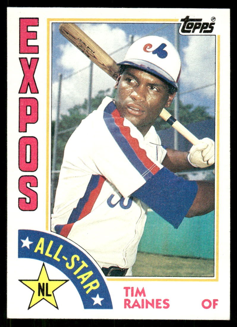 1984 Topps #390 Tim Raines HOF [NM] [Montreal Expos] [Base Set Baseball Card]