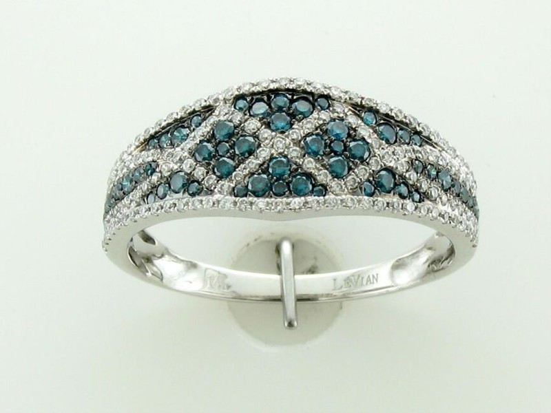 LeVian 1/2 cts White Diamond Ring in 14K White Gold Sz8