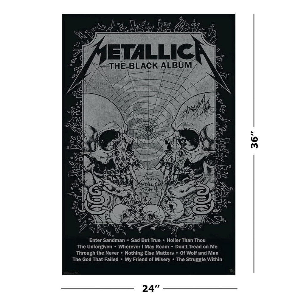Metallica - Music Poster (The Black Album - Album Cover) (Size: 24