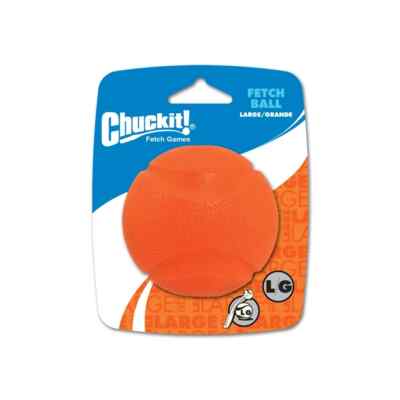 Chuckit! Fetch Ball L aus natürlichem Kautschuk ORANGE / HELLBLAU Hundespielzeug