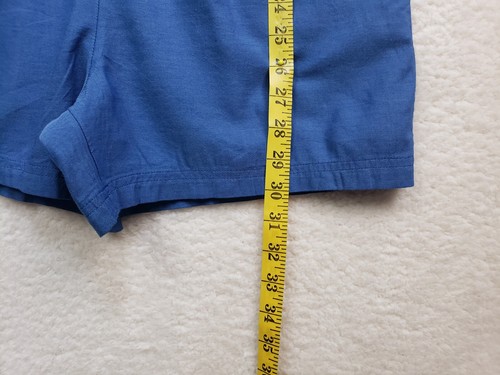 Lands End Girls Rompers Extra Large Blue Cotton Blend V Neck Sleeveless Casual F - Picture 8 of 20
