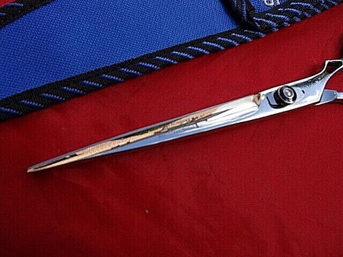 1 YEAR WARRANTY_Pet 8"+ Scissors Dog Cat Grooming/Leather Sheath_Japanese Steel - Picture 3 of 10