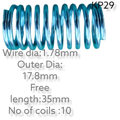 1,78 mm Drahtdurchmesser x 17,8 mm Außendurchmesser x 35 mm lang Druckfeder 1 Stück