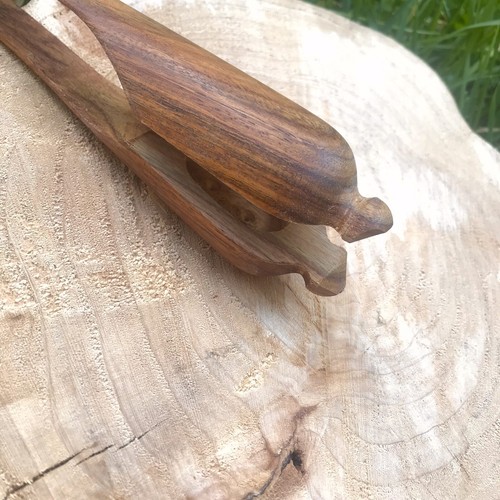 Dannan Hand Crafted Tulip Bell Wooden Percussion Musical Spoons - Picture 5 of 5