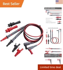 Silicone  Leads & Safety Alligator Clips for Multimeter 1000V/600V