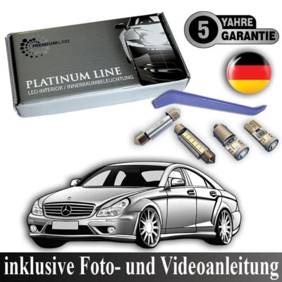 LED Innenraumbeleuchtung Mercedes W219 CLS Innenbeleuchtung Innenlicht Set C219 - Bild 1 von 4