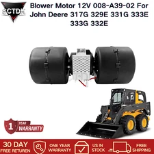 Blower Motor 12V 008-A39-02 AT4415 For John Deere 317G 329E 331G 333E 333G 332E 
