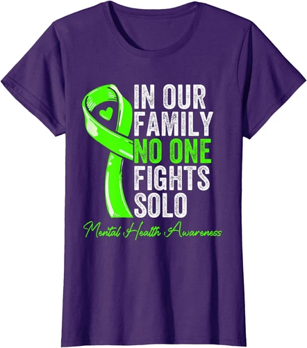 Mental Health Support Family Mental Health Awareness Ladies' Crewneck T-Shirt