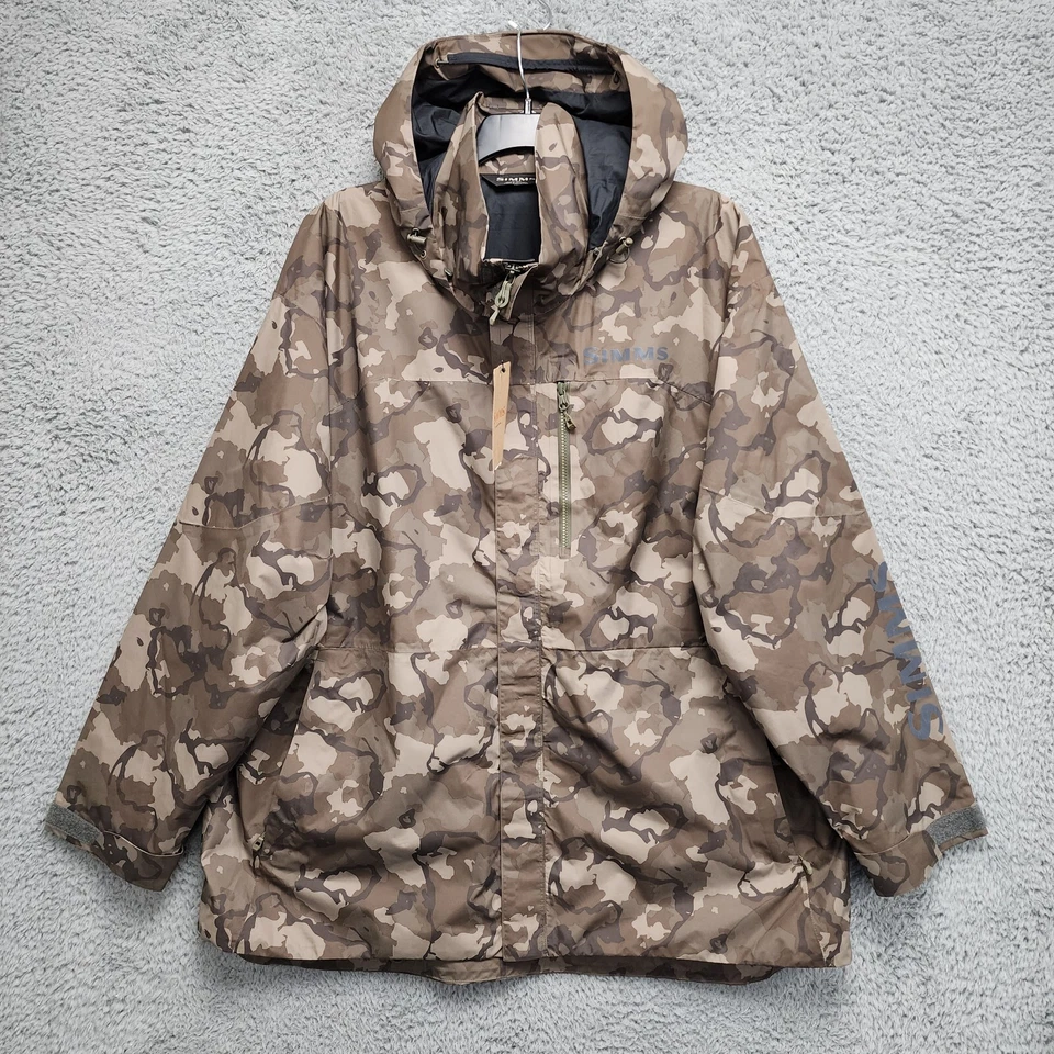 Simms Challenger Fishing Jacket Mens 3XL Regiment Camo Olive Drab NEW w/ Tag - Image 2 of 4