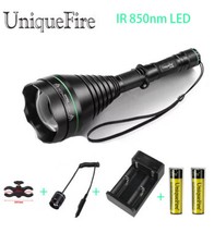 UniqueFire 1508 500 Yrds IR 850nm Infrared Night Vision Zoomable Flashlight Kit