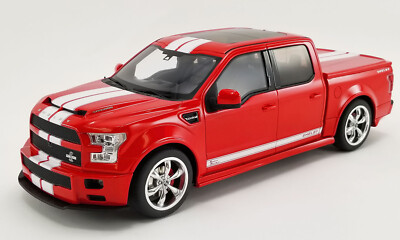 1/18 2017 Ford Shelby F150 Super Snake Race Red with White Stripes