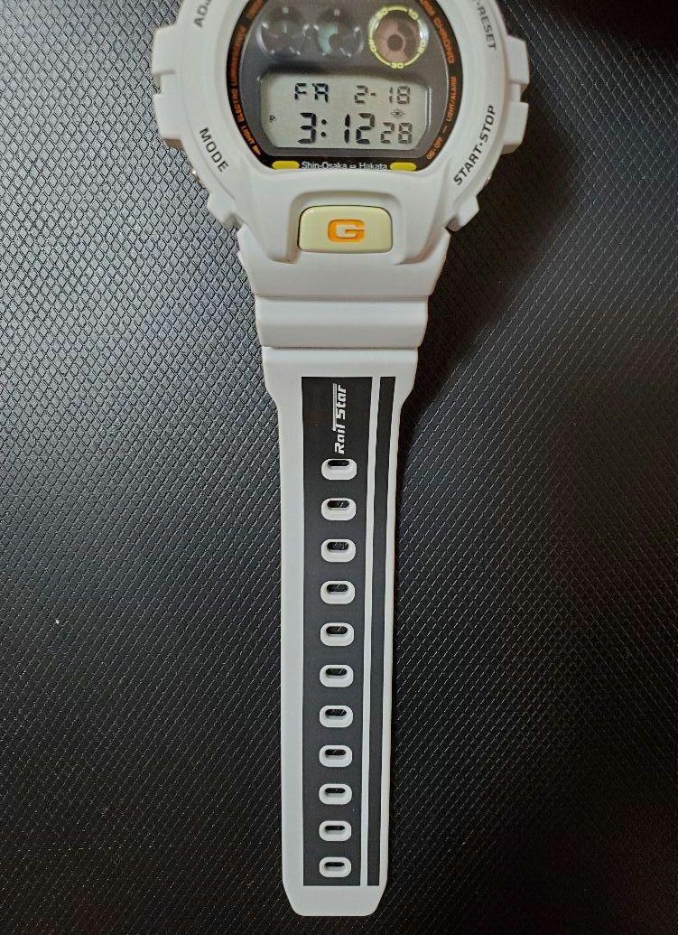 未使用‼️G-SHOCK Rail Star ホワイト Casio G-SHOCK DW-6900FS Hikari Railstar JR West Japan dw6900 rare