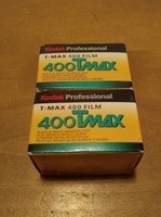 2 Rolls Kodak Tmax-400 Iso 400 Professional Black White Print Film 09/2005 2x36 2 Rolls Kodak Tmax-400 Iso 400 Professional Black White Print Film 09/2005 2x36