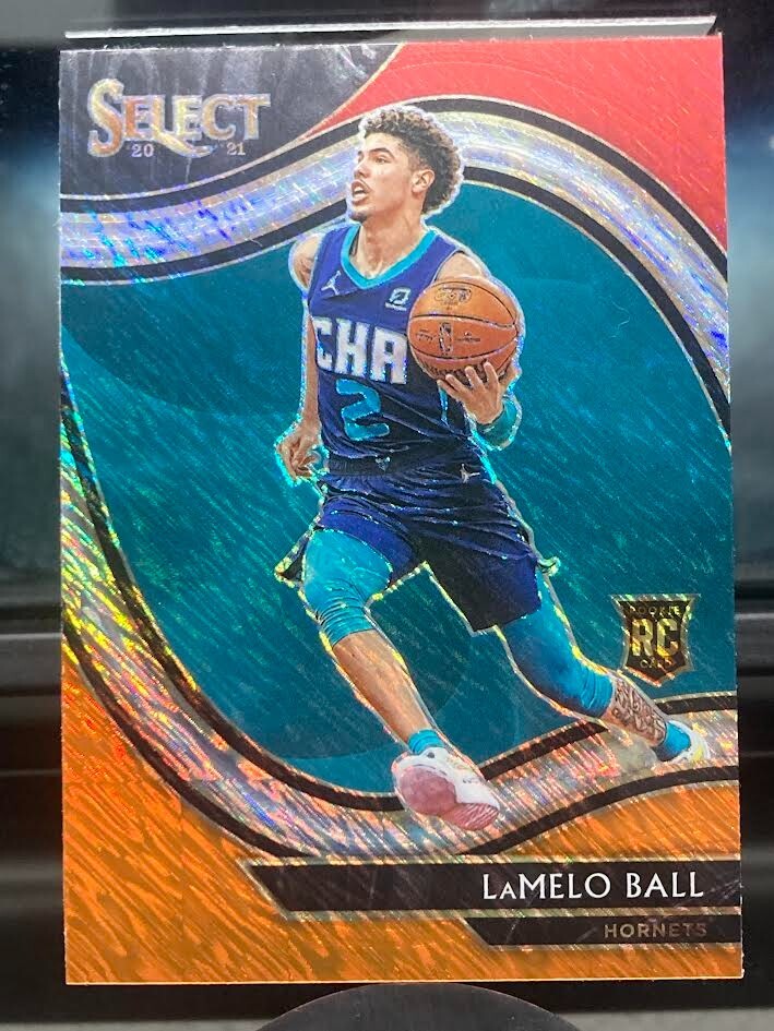 LAMELO BALL 2020-21 SELECT COURTSIDE RED/WHITE/Orange Shimmer RC