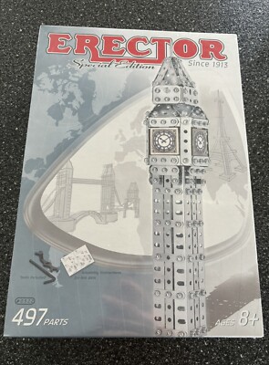 Erector/Meccano Special Edition Big Ben #0522 497 Pieces Ages 8+ New Sealed