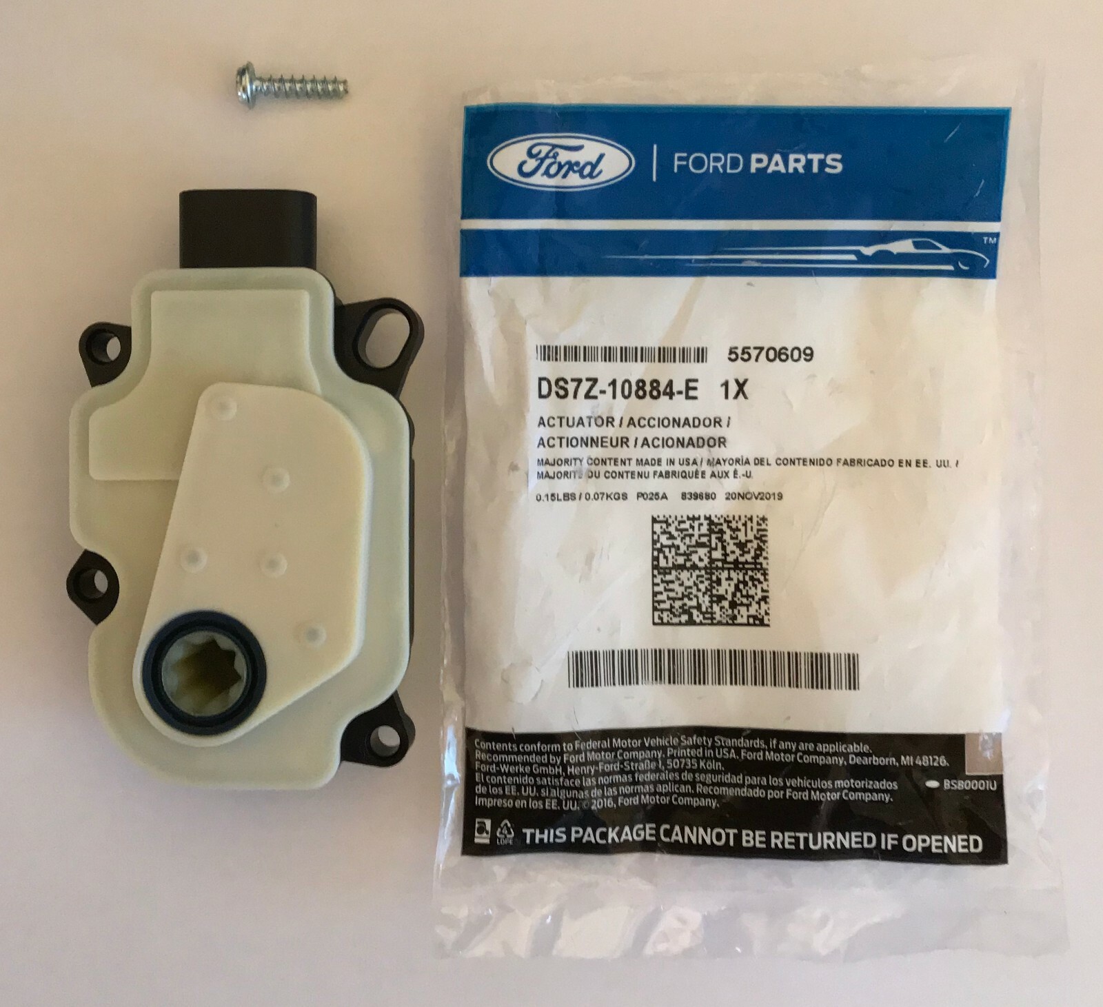 NEW RADIATOR SHUTTER WITH OE ACTUATOR & SCREW FOR FITS 2013-2016 FORD ...