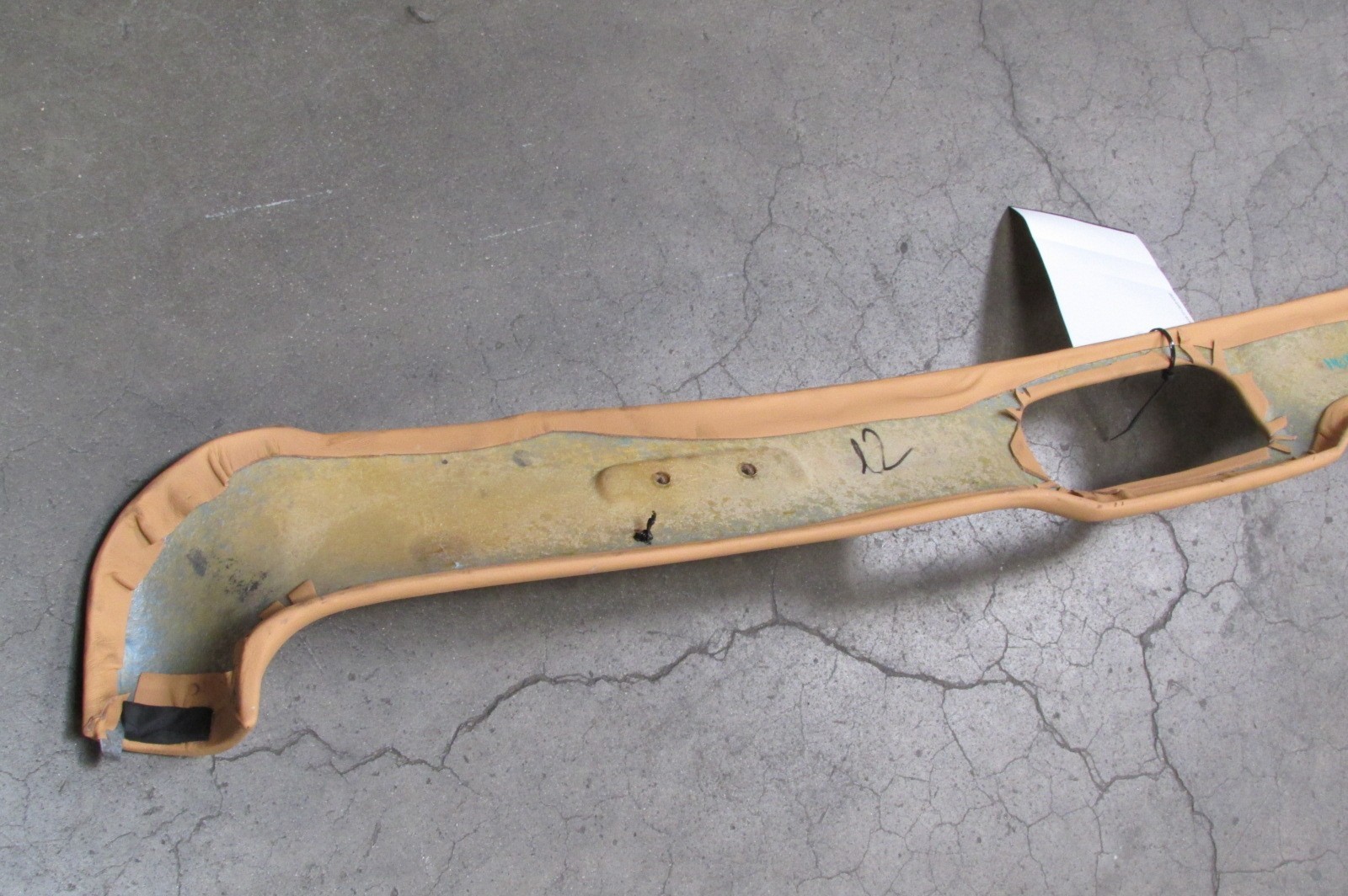 Ferrari F430, Spider Upper Windshield Cover Beige Leather, Used, P/N 68503705