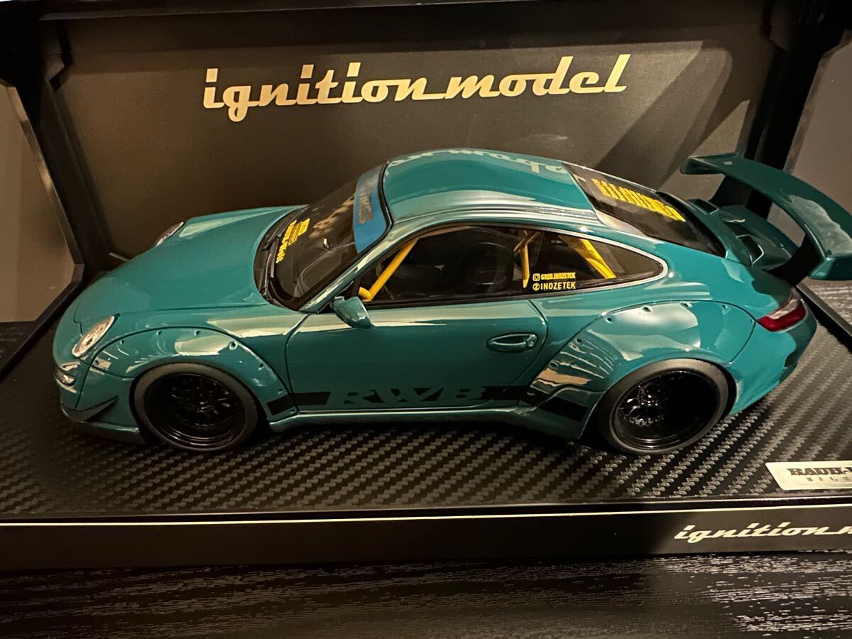 1/18 Ignition model RWB 997 Green Porsche RAUH-Welt BEGRIFF 911