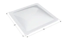 Icon 01857 26" x 26" White SL2222 for RV Skylight