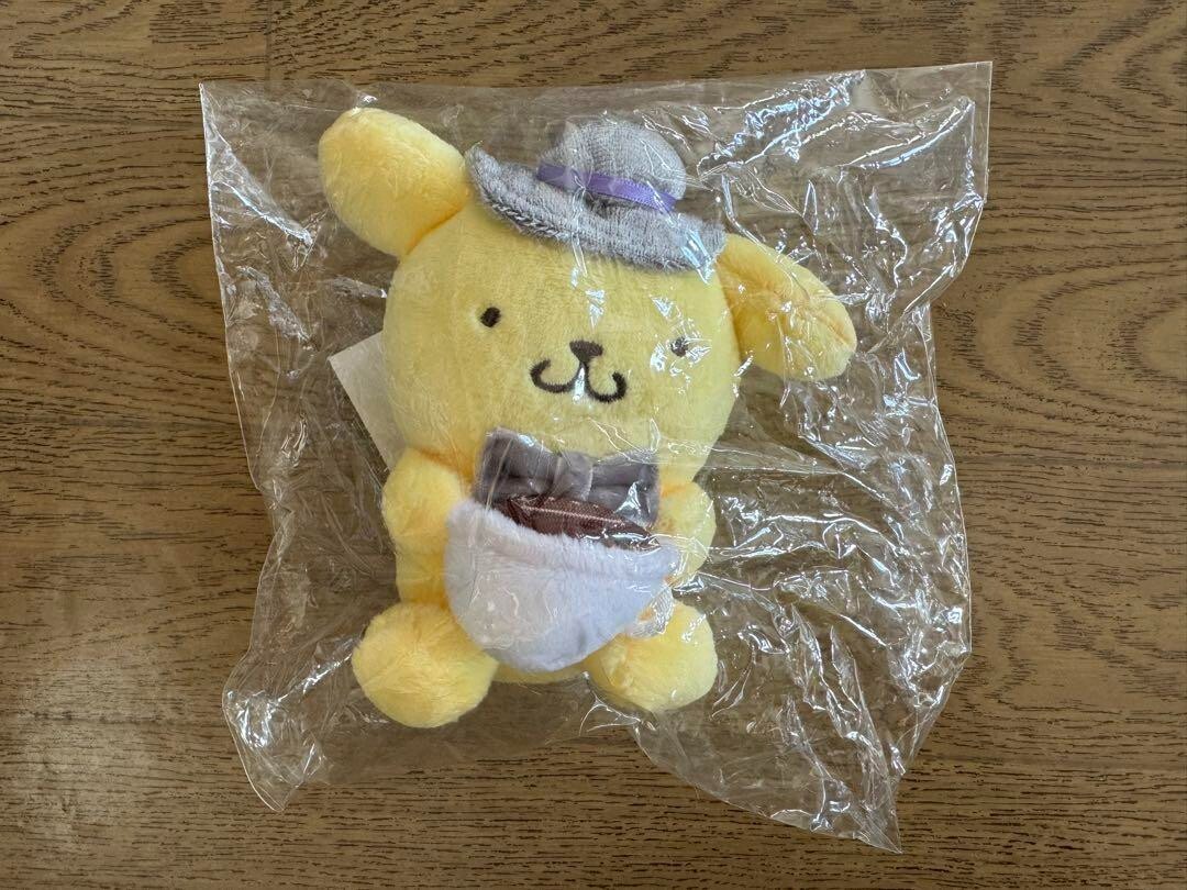 Japan Anime Sanrio Pompompurin plush doll Halloween mascot key chain cute ver.2