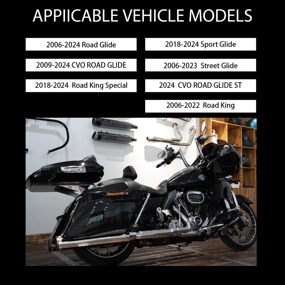 Carenado inferior de pierna con ventilación para guantera apto para Harley Davidson Road Glide 2006-2024 Foto 4 de 4